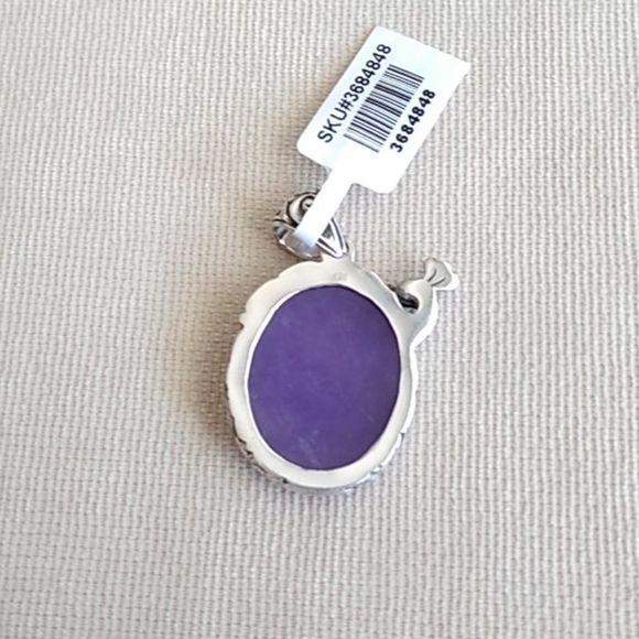 BALI LEGACY PURPLE JADE AND PEACOCK PENDENT - Picture 4 of 7